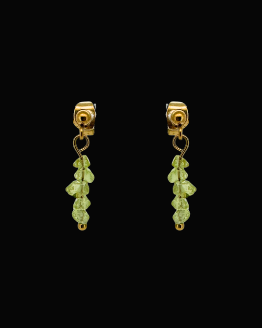 Alana Green Fluorite Dangle Studs