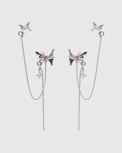 ID #6 BUTTERFLY EARRINGS [SILVER]
