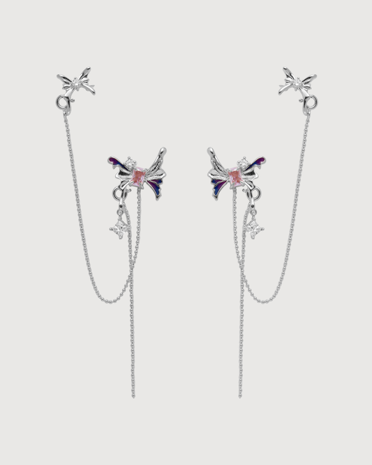 ID #6 BUTTERFLY EARRINGS [SILVER]