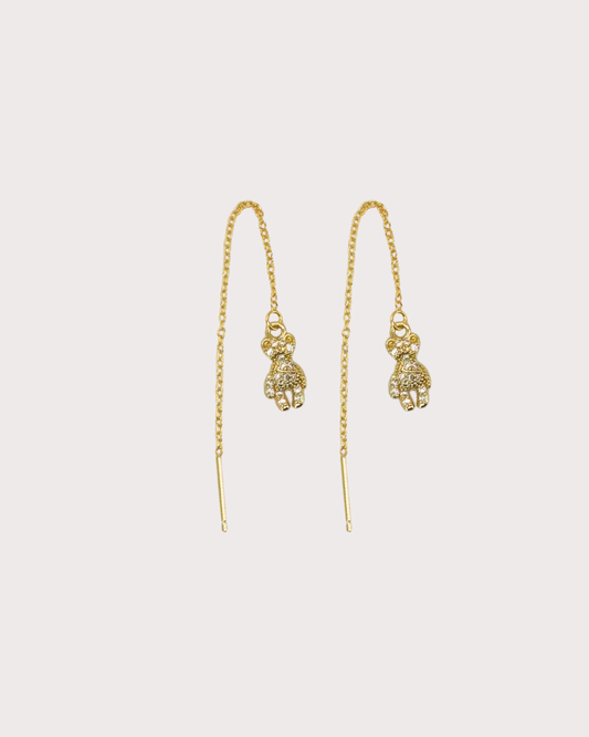 Effie Teddy White Zircon Threaders