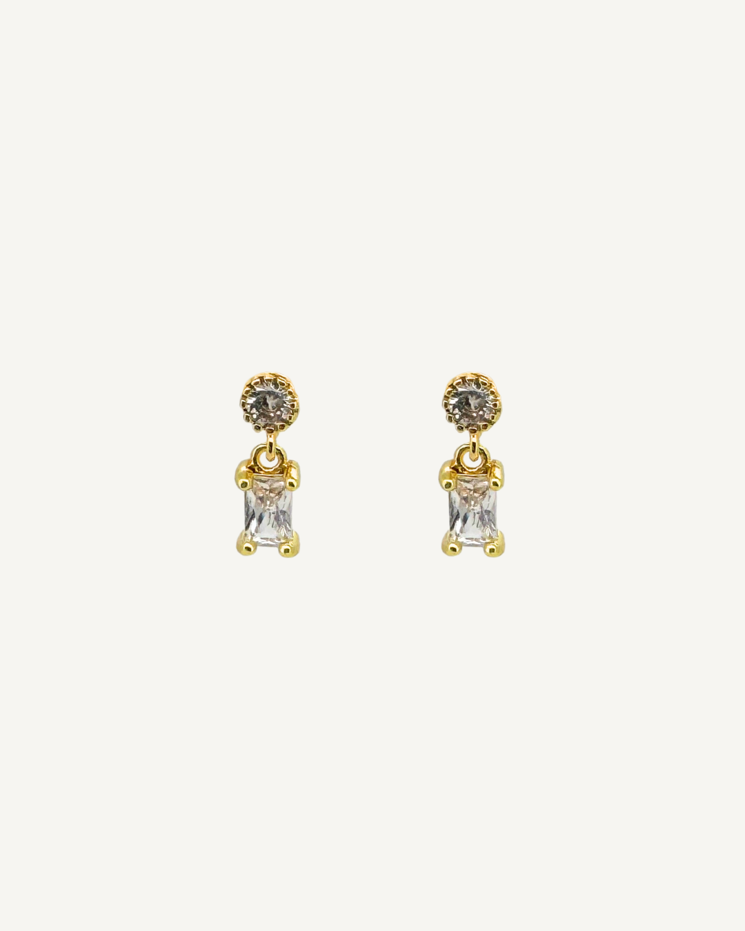 Harriet Diamond Embellished Dangle Studs