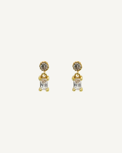 Harriet Diamond Embellished Dangle Studs