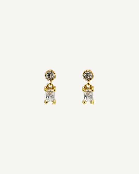 Harriet Diamond Embellished Dangle Studs