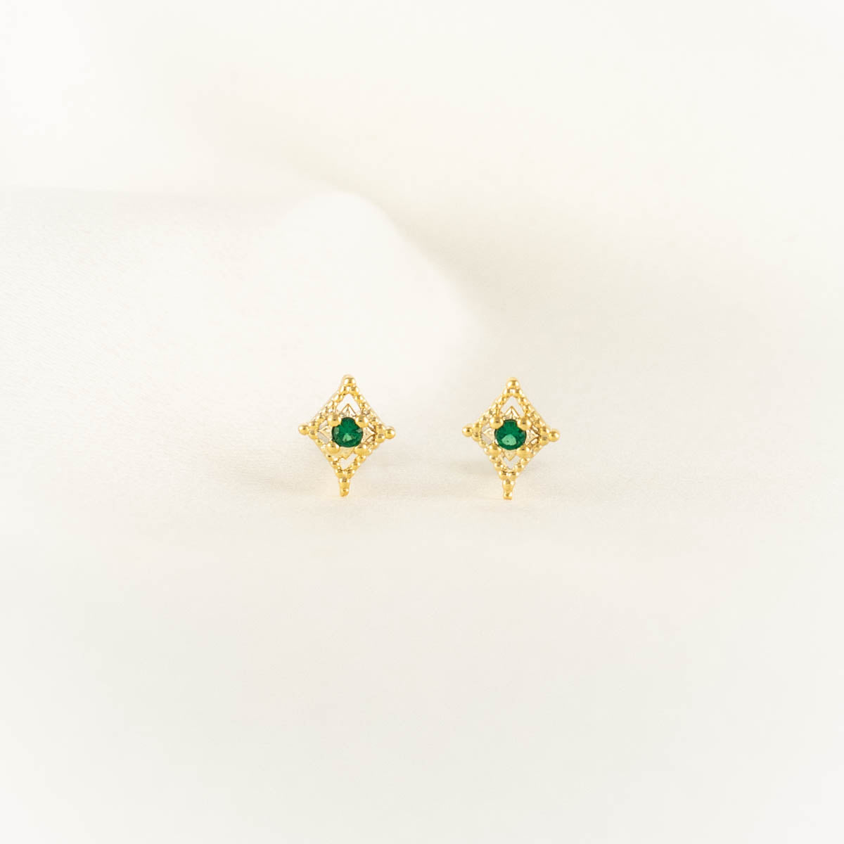 Arwen Emerald Studs