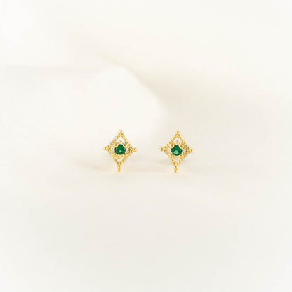 Arwen Emerald Studs