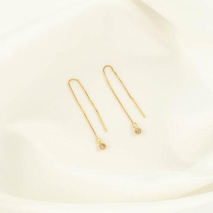 Bijou Champagne Zircon Threaders