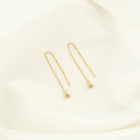 Bijou Champagne Zircon Threaders