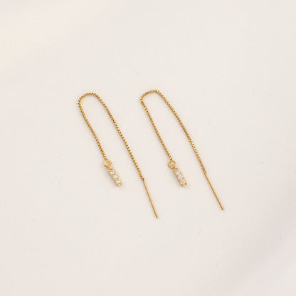 Rayne White Zircon Threaders