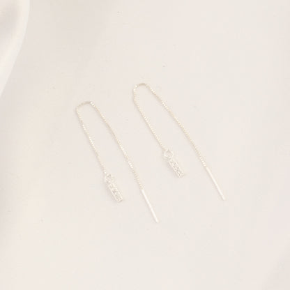 Rayne White Zircon Threaders