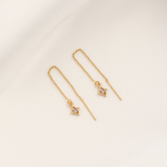 Pandora Amethyst Threaders