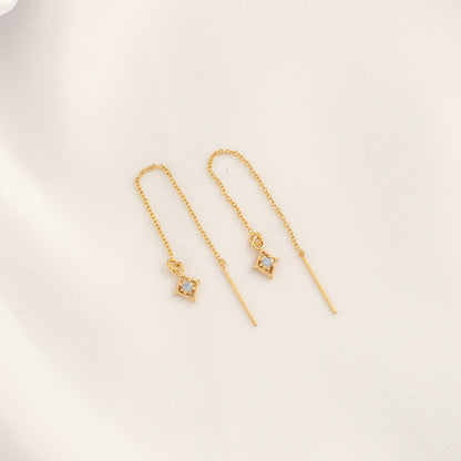 Glaucous Blue Moonstone Threaders