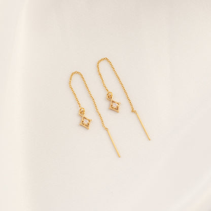 Glinda Pink Moonstone Threaders