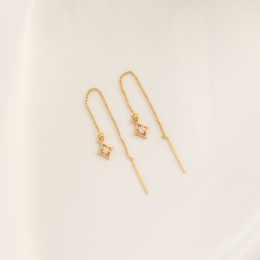 Glinda Pink Moonstone Threaders