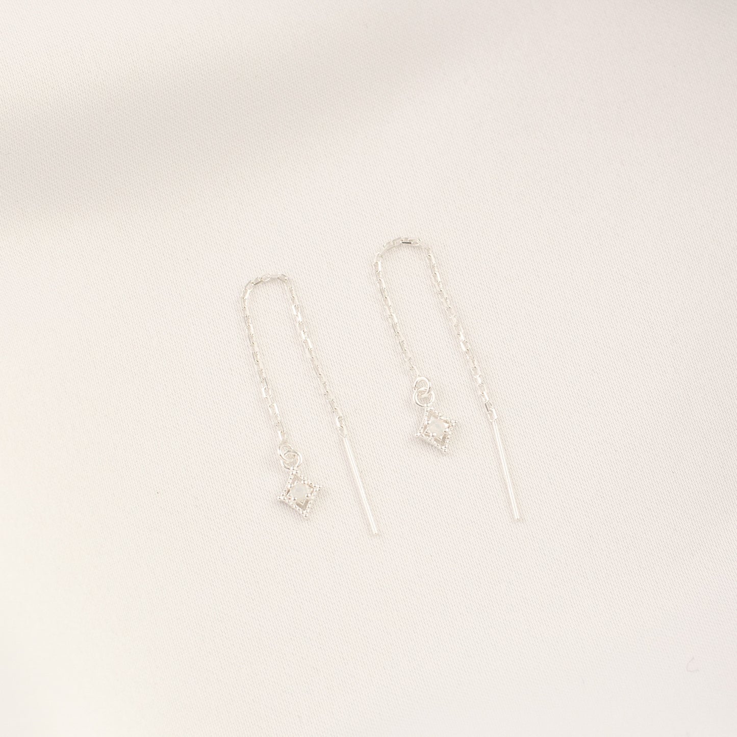 Glinda Pink Moonstone Threaders