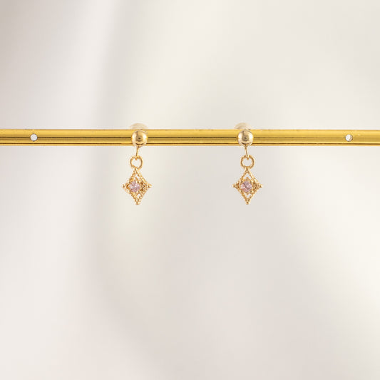 Aurora Tourmaline Dangle Studs