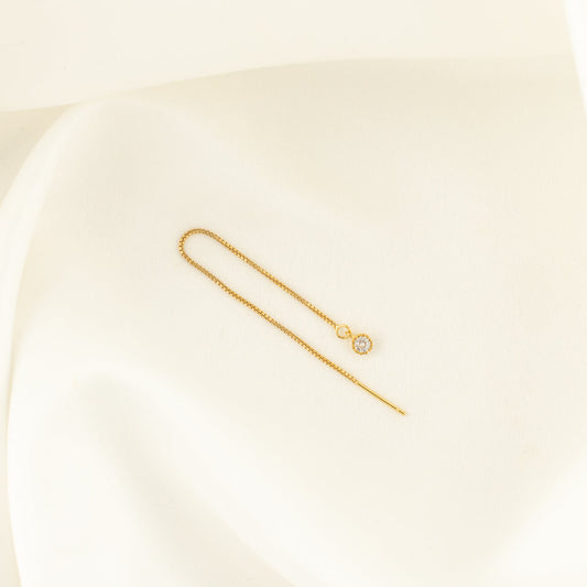 Callista White Zircon Threaders