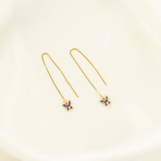 Candy Purple Zircon Butterfly Threaders [PRE-ORDER]