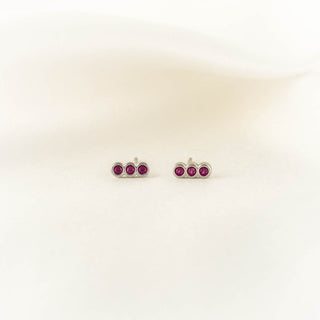 Chantel Bar Pink Zircon Studs