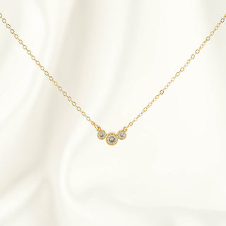 Clementine White Zircon Necklace