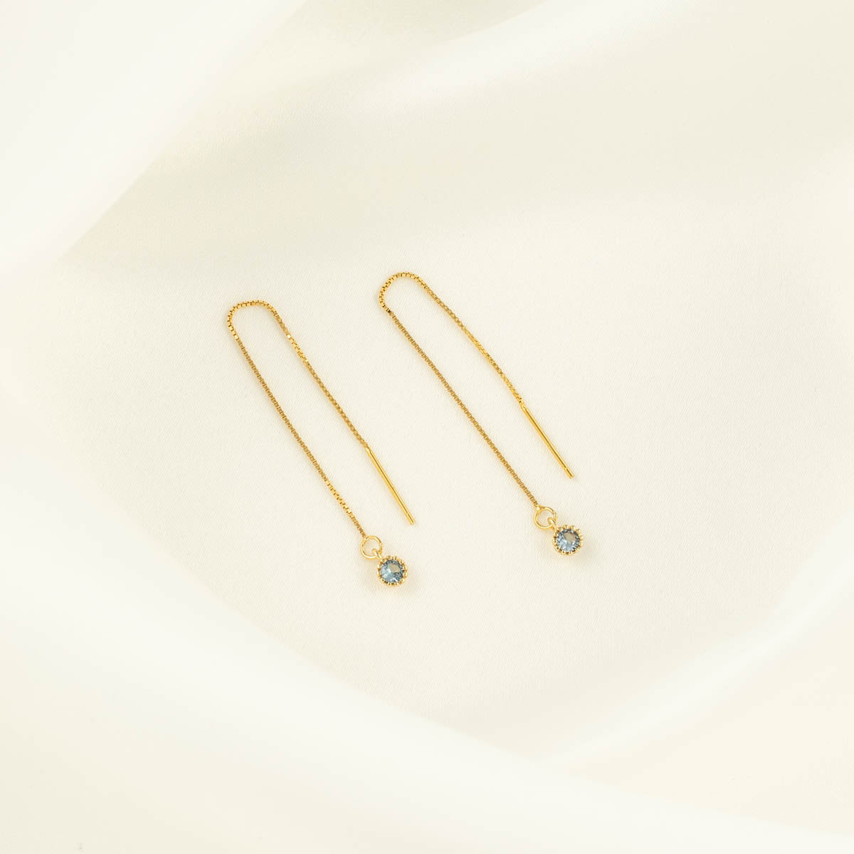 Daphne Blue Zircon Threaders