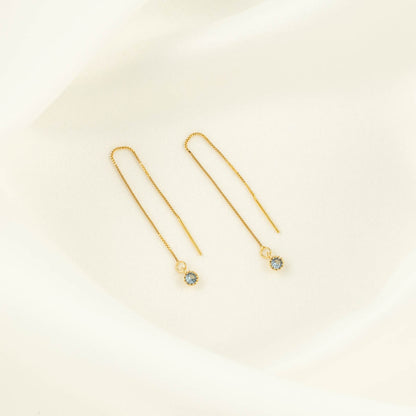 Daphne Blue Zircon Threaders