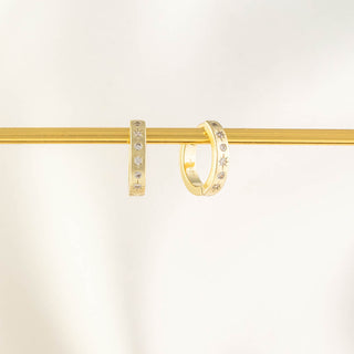 Dara White Zircon Hoops