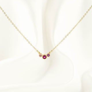 Darla Pink Zircon Necklace