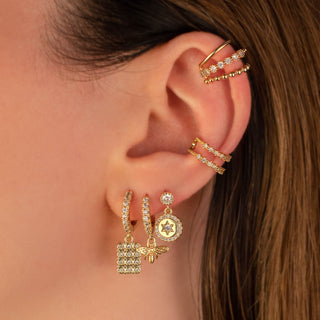 Melina Bee Embellished Hoops [PRE-ORDER]