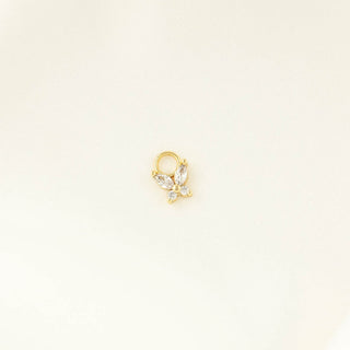 Gwendolyn White Zircon Butterfly Charm
