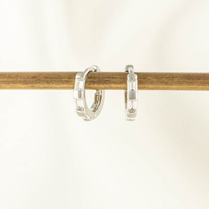 Harlow White Zircon Hoop