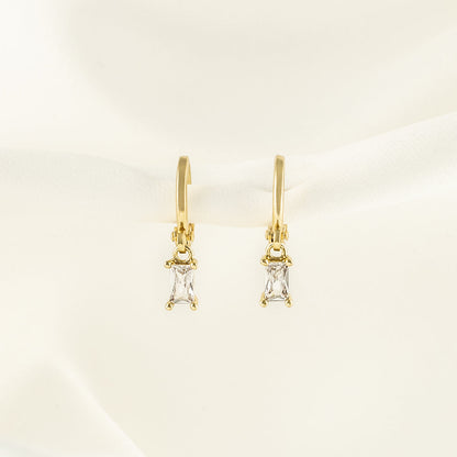 Harriet Diamond Huggie Earrings