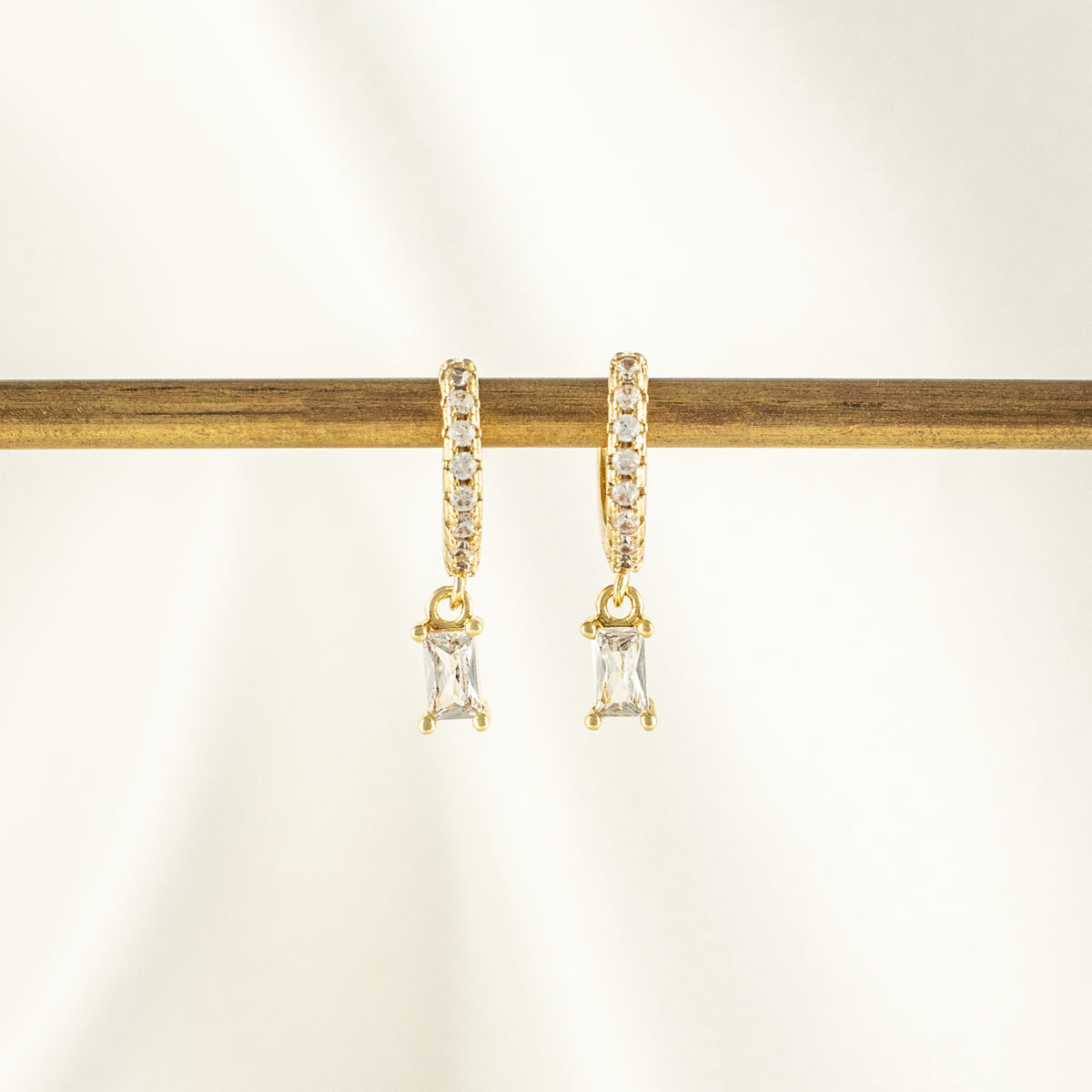 Harriet Diamond Embellished Hoops