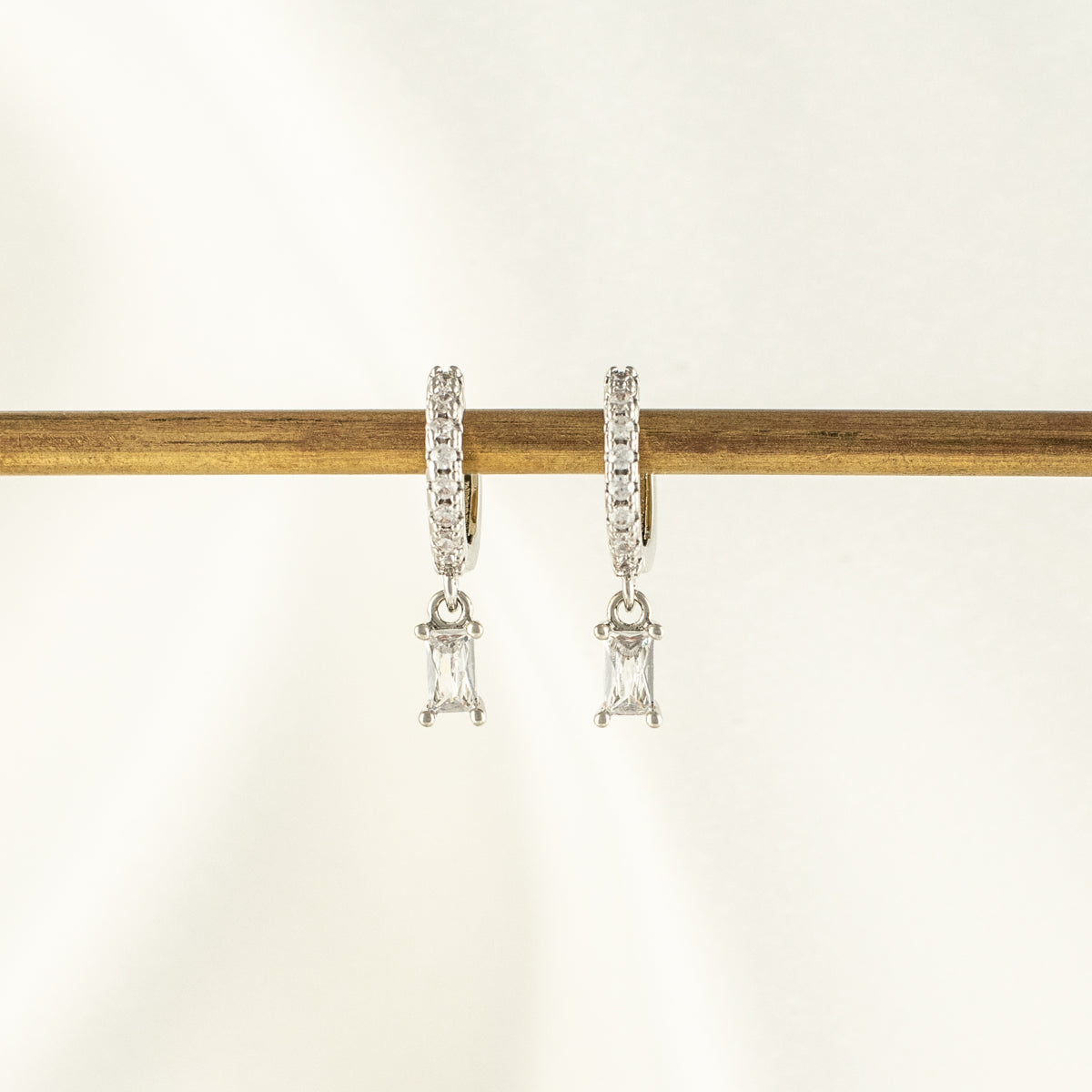 Harriet Diamond Embellished Hoops