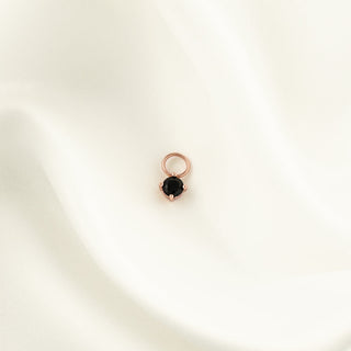 Wren Black Zircon Charm