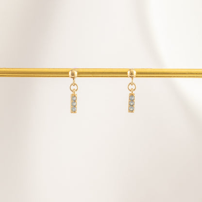 Sirius Moonstone Dangle Studs