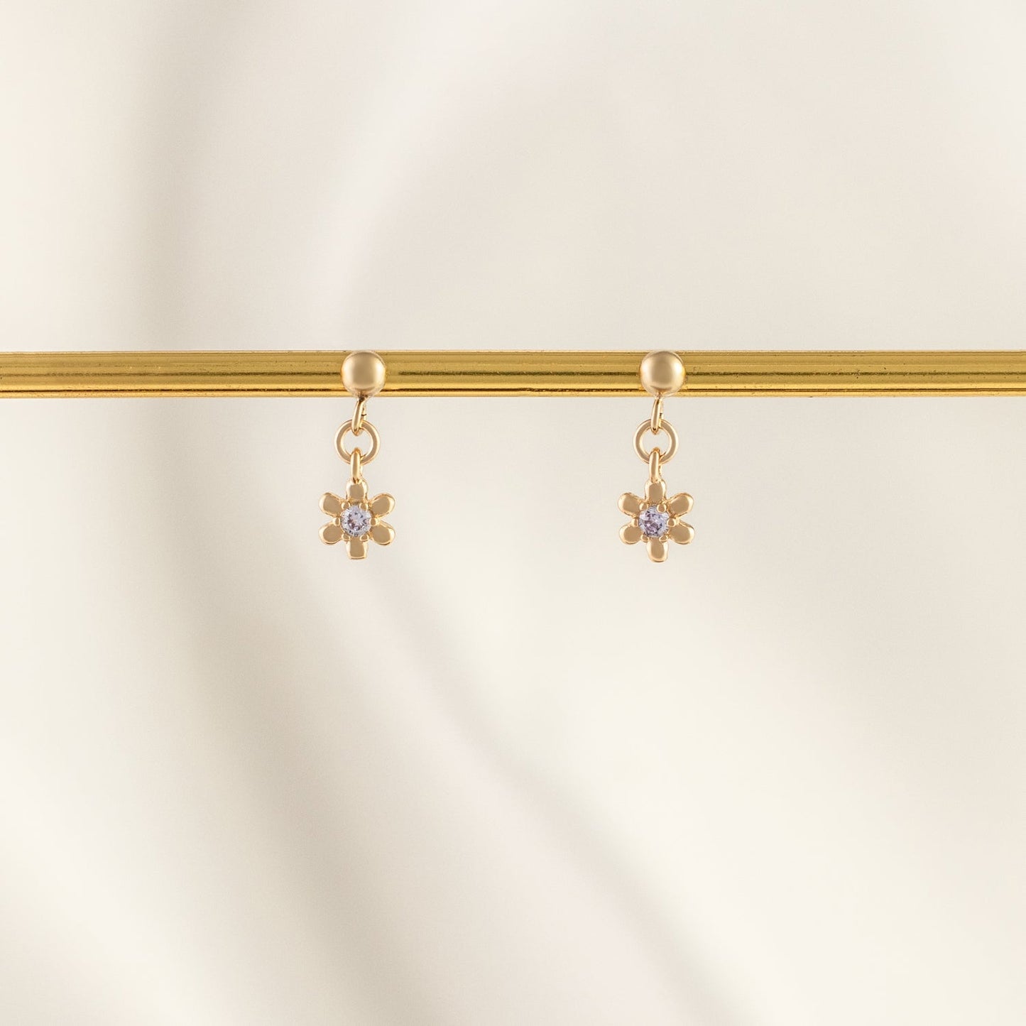 Lavender Mist Amethyst Dangle Studs