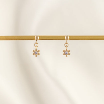 Lavender Mist Amethyst Dangle Studs