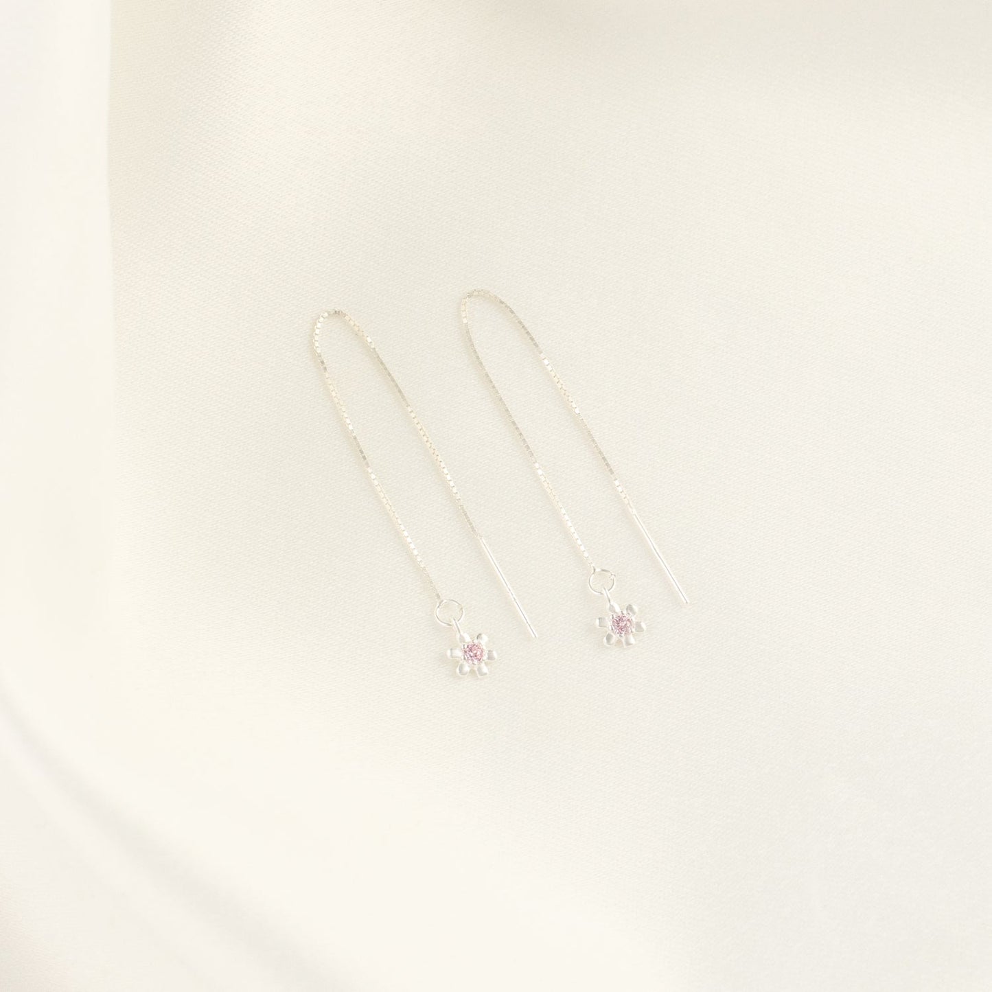Cherry Blossom Tourmaline Threaders