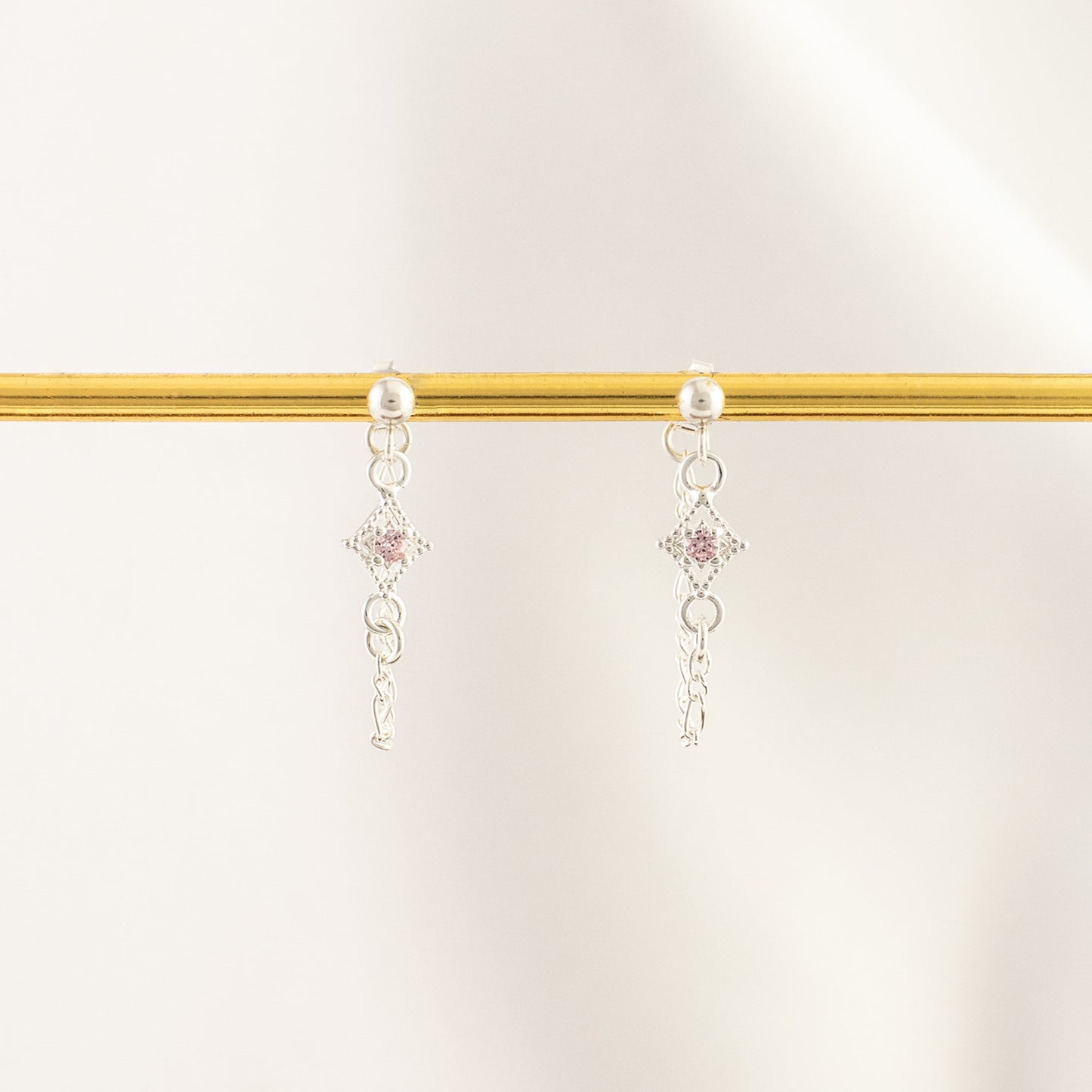 Aurora Tourmaline Chain Studs