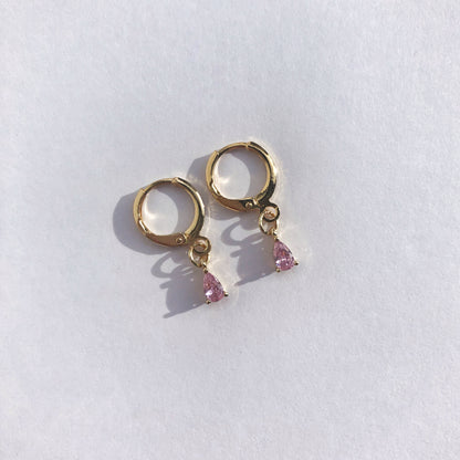 Gina Tourmaline Huggie Earrings