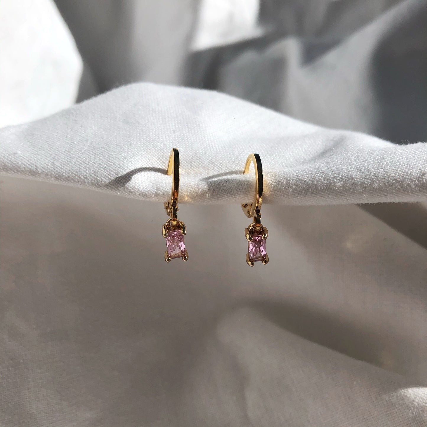 Paige Tourmaline Huggie Earrings