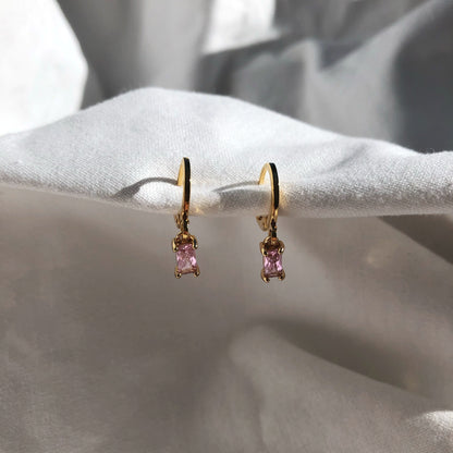 Paige Tourmaline Huggie Earrings