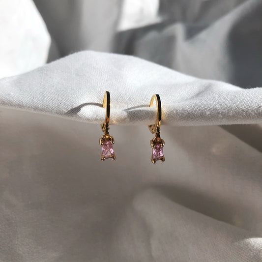 Paige Tourmaline Huggie Earrings