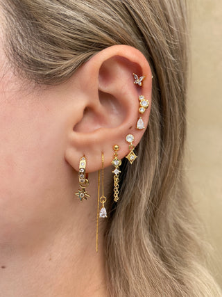 Temperance Diamond Earrings Set - Gold Filled