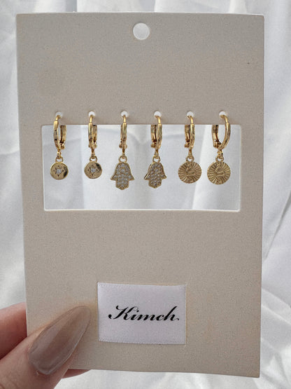 Fay Dealla Sylvie Huggie Earrings Set