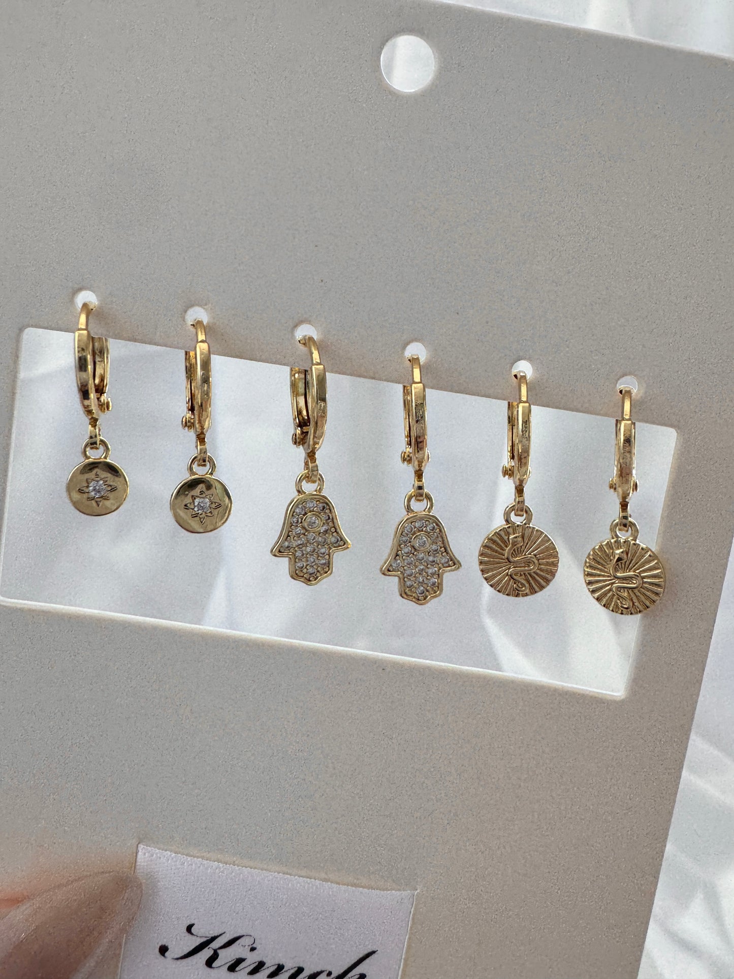 Fay Dealla Sylvie Huggie Earrings Set