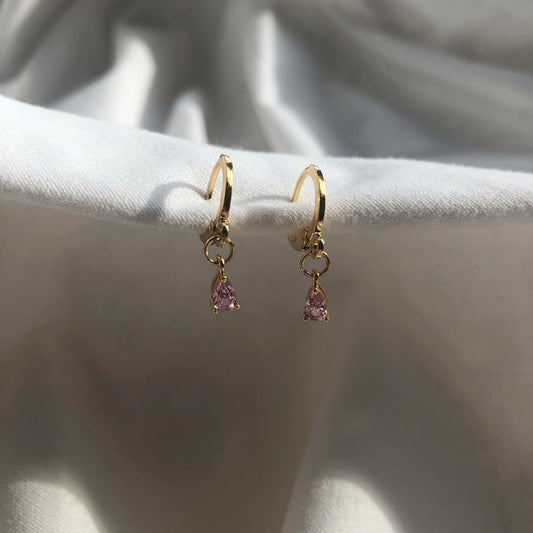 Gina Tourmaline Huggie Earrings