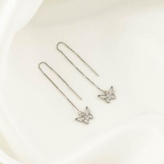 Kimi Butterfly White Zircon Threaders [PRE-ORDER]