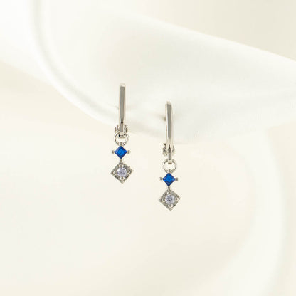 Lana Blue Zircon Huggie Earrings
