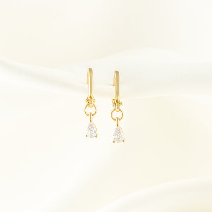 Lisa Diamond Huggie Earrings